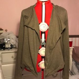 Olive green cardigan